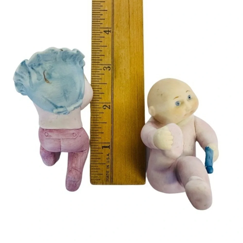 Vintage 1984 Cabbage Patch Kids  porcelain figurines Lot Of 6‎ Toddler & Babies